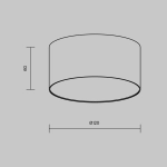 Lampa sufitowa Zon C032CL-12W3K-RD-MG Maytoni - zdjęcie dodatkowe 6
