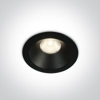 kinkiecik.pl Armu 10108D/B/W czarny wpust COB LED 3000K 8W dark light; nieściemnialny zasilacz LED w zestawie ONE LIGHT