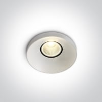 kinkiecik.pl Skalia 10108R/W/W biały wpust COB LED 3000K 8W; nieściemnialny zasilacz LED w komplecie ONE LIGHT