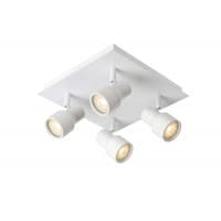 SIRENE-LED - Spot łazienkowy - Ø 10 cm - LED Dim. - GU10 - 4x5W 3000K - IP44 - White 17948/20/31 Lucide