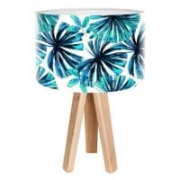 Egzotyczna lampa biurkowa Niebieska palma mini-foto-423 MacoDesign