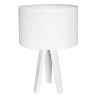 Klasyczna biała lampa stołowa Lilia Biała 010s-060 1 MacoDesign