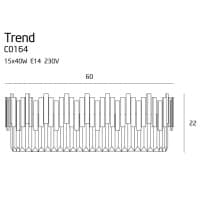 kinkiecik Trend plafon duży C0164 MaxLight