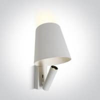 kinkiecik.pl Piniada 65142/W/W biała przyłóżkowa lampa COB LED 3000K 3W ; zasilacz w zestawie ONE LIGHT