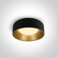 kinkiecik.pl Asteri 67452/B/W czarny plafon LED 3000K 30W ; zasilacz 500mA w zestawie ONE LIGHT