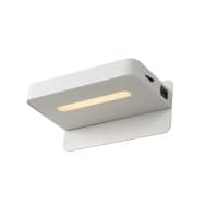 ATKIN - Kinkiet - LED - 1x5W 2700K - With USB charging point - White 77280/05/31 Lucide