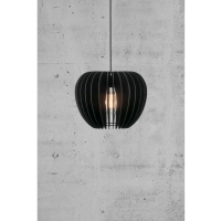 Drewniana lampa wisząca Tribeca 38 Nordlux - czarna 46433003