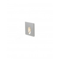 MEMPHIS SQ wpuszczana w ścianę srebrno-szara 230V LED 3W 60° 3000K R12688 Rendl light studio