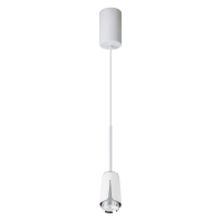 FLOWER WHITE CHROME LAMPA WISZĄCA 1xGU10 ML0275 MILAGRO