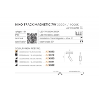 kinkiecik.pl Niko Track Magnetic 3000K (black/black) AZ4579 AZZARDO