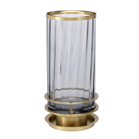 Lampa stołowa Arno – 1 źródło światła – Stary mosiądz i przydymione szkło QN-ARNO-SMOKE-AB Elstead Lighting