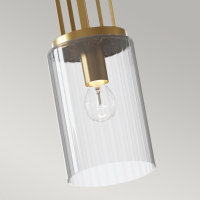 Lampa wisząca Kimrose – 1 źródło światła – Szczotkowany naturalny mosiądz QN-KIMROSE-MP-BNB Elstead Lighting