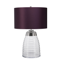 Lampa stołowa Milne – 2 źródła światła – Fioletowy abażur QN-MILNE-TL-AUB Elstead Lighting