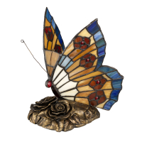 Lampka dekoracyjna w kształcie motyla Tiffany – 1 źródło światła QZ-OBUTTERFLY-TL Elstead Lighting