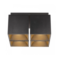 kinkiecik.pl Lampa sufitowa 4 klosze czarna ETHAN 2110430103 Nordlux