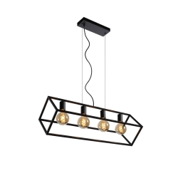 Lampa wisząca FABIAN 4xE27 czarny 00425/04/30 Lucide - zdjęcie produktu