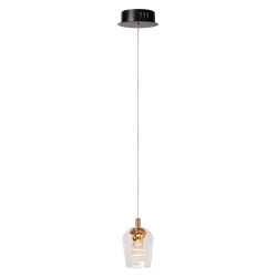 BERLIANE Lampa wisząca Ø 12 cm LED Dim. 1x4W 2700K Transparant 00430/04/60 Lucide - zdjęcie produktu