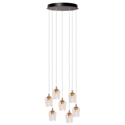 BERLIANE Lampa wisząca Ø 39 cm LED Dim. 7x4W 2700K Transparant 00430/28/60 Lucide - zdjęcie produktu