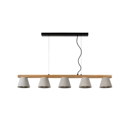 POSSIO Lampa wisząca E14 Taupe 03413/05/41 Lucide - zdjęcie dodatkowe 1