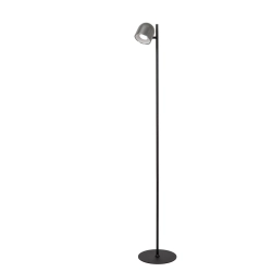 SKANSKA RECH Lampa podłogowa Battery pack Ø 23 cm LED Dim. CCT 1x3W 3000K/6000K IP44 Grey iron 03749/03/15 Lucide - zdję