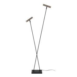 DUARTE Lampa podłogowa 2xG9 Grey iron 03751/02/15 Lucide - zdjęcie produktu