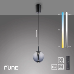 Lampa wisząca Pure Infinity Szara 2220-15 Paul Neuhaus - zdjęcie dodatkowe 1