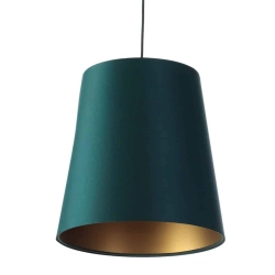 kinkiecik.pl Lampa wisząca Virgo MacoDesign wąski stożek odcienie zielonego butelkowa zieleń 070-202