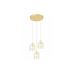 Elmo - lampa wisząca 3 płomienna złoty 338803-36 Reality
