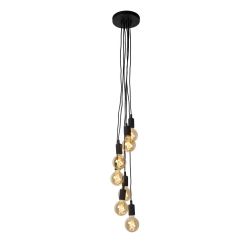 Lampa wisząca FIX MULTIPLE 7xE27 czarny 08408/07/30 Lucide - zdjęcie produktu