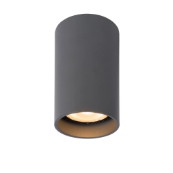 DELTO plafon LED Dim to warm GU10 1x5W 2200K/3000K Grey 09915/06/36 Lucide - zdjęcie produktu