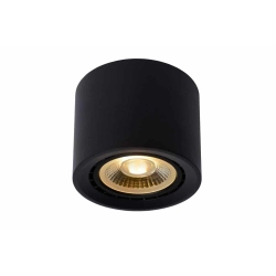 Plafon FEDLER Ø 12 cm LED Dim to warm GU10 1x12W 2200K/3000K czarny 09921/12/30 Lucide - zdjęcie produktu