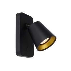 TURNON Kinkiet spotlight LED Dim to warm GU10 1x5W 2200K/3000K czarny 09928/05/30 Lucide - zdjęcie produktu