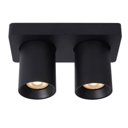 Plafon NIGEL LED Dim to warm GU10 2x5W 2200K/3000K czarny 09929/10/30 Lucide - zdjęcie produktu