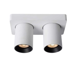 Plafon NIGEL LED Dim to warm GU10 2x5W 2200K/3000K biały 09929/10/31 Lucide - zdjęcie produktu