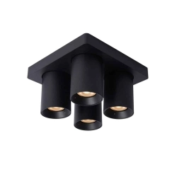 Plafon NIGEL LED Dim to warm GU10 4x5W 2200K/3000K czarny 09929/20/30 Lucide - zdjęcie produktu