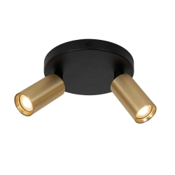 RITMO Plafon Ø 15 cm 2xGU10 złoty mat / mosiądz 09942/12/02 Lucide - zdjęcie produktu