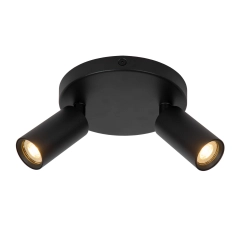 RITMO Plafon Ø 15 cm 2xGU10 czarny 09942/12/30 Lucide - zdjęcie produktu