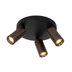 RITMO Plafon Ø 18 cm 3xGU10 Coffee 09942/13/97 Lucide - zdjęcie produktu