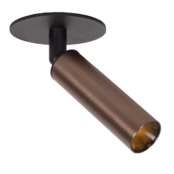 KEONI - Plafon spotlight - Ø 8 cm - LED - 1xG9 - Coffee - Essential 09944/01/97 LUCIDE