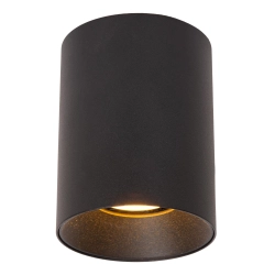 GERTI - Plafon - Ø 8 cm - 1xGU10 - Black - Essential 09945/01/30 LUCIDE