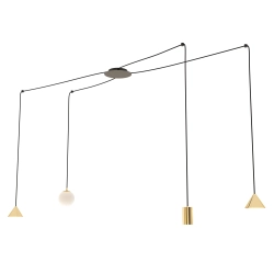 Lampa wisząca FUJI 4 GOLD 1350/4 EMIBIG Lighting - zdjęcie produktu