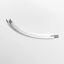 Złącze promieniowe R300 Exility szynoprzewód wpuszczany do płyt kartonowo-gipsowych 12,5 mm, biały TRA044-angle.12W Mayt