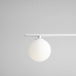 LAMPA WISZĄCĄ BERYL GLASS 3 BIAŁY 1006E ALDEX - zdjęcie dodatkowe 1