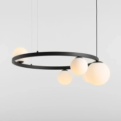 Lampa wisząca GARDA 5 RING CZARNY 1099F1_R Aldex - zdjęcie produktu