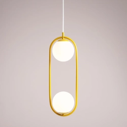 RIVA 2 MUSTARD 1086H14 Lampa wisząca #colours Aldex - zdjęcie dodatkowe 1
