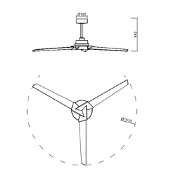 Wentylator sufitowy Mantra Brisa Mini 8726MA - zdjęcie dodatkowe 1