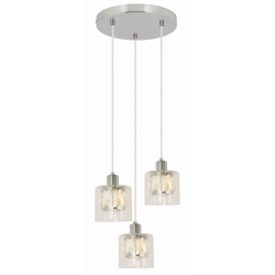 kinkiecik.pl Elmo - lampa wisząca 3 płomienna chrom. 3xE14 40W 338803-06 Reality