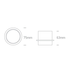 Oprawa podtynkowa WHITE GU10 10W DARK LIGHT 10105Y/W ONE LIGHT