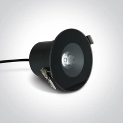kinkiecik.pl Baida 10106V/B/W czarny wpust LED 6W 100-240V 3000K; w komplecie z zasilaczem LED 500mA ONE LIGHT