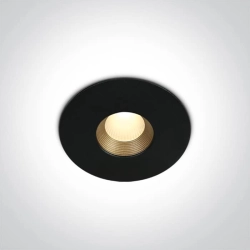 kinkiecik.pl Anarita 10108H/B/W czarny wpust COB LED IP54 3000K 8W dark light; nieściemnialny zasilacz LED w zestawie ON